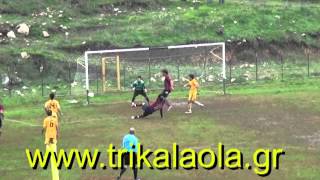 preview picture of video 'Τρίκαλα ποδόσφαιρο Πρόδρομος-Φλαμούλι 1-4 Α' Σάββ.17-11-12'