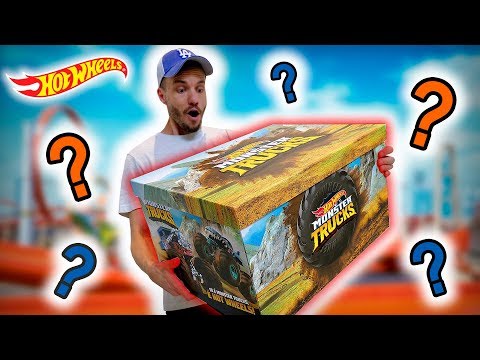 CAIXA SURPRESA DE HOT WHEELS MONSTER TRUCKS 🚗 Brancoala