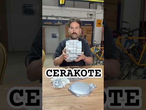 Pintamos el cárter de esta Yamaha YZ250 con CERAKOTE con la ayuda de @a.j_paint #cerakote #yamahayz