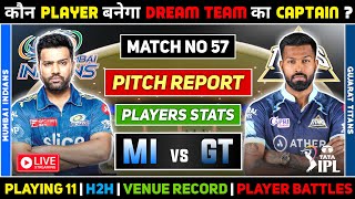 🔴 LIVE | MI vs GT Dream11 Prediction | MI vs GT Dream11 Team | Dream 11 Team of Today Match IPL 2023