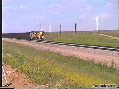Classic Railroad Series 12 - UP loads and empties near Bill, WY June 1996