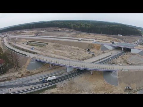 Highway - Autostrada A-1 - Węzeł Tuszyn - Dron w akcji - 15-04-2016 - cz 4