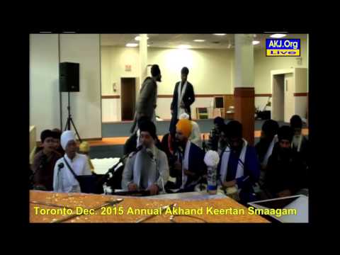 001 Toronto Dec. 2015 Sunday Morning - Bh. Harpreet Singh Jee Toronto