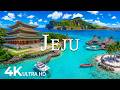 FLYING OVER JEJU 4K UHD Soothing Music Along With Beautiful Nature Video 4K Video ULTRA HD