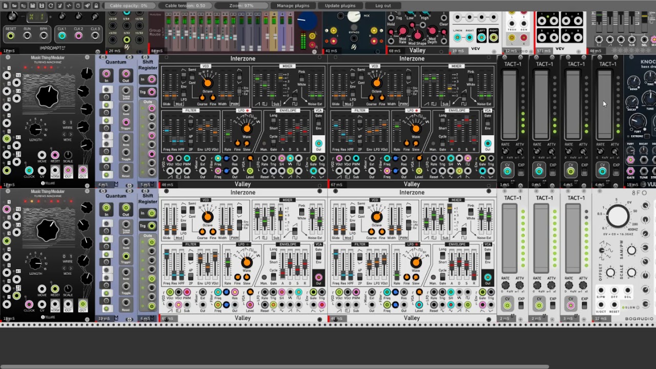 "Arch of light" - Interzone & LS 3340 VCO- ambient patch no#3