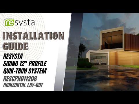 Resysta USA Siding 12 Profile Quik Trim System Installation Guide