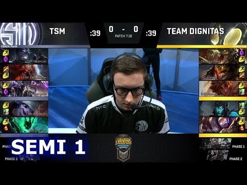 TSM vs Dignitas | Game 1 Semi Finals S7 NA LCS Summer 2017 Play-Offs | TSM vs DIG G1 SF