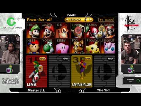 Smash 64: Master J.J. (Link) V The Yid (Link/Samus) - Shattered 100 Tourney