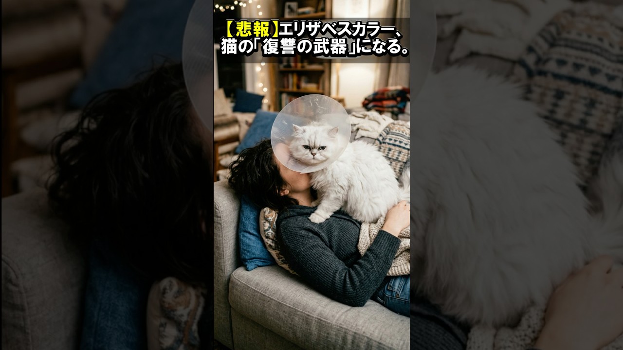 【悲報】エリザベスカラー、猫の「復讐の武器」になる。#猫 #ねこ #エリザベスカラー #猫の逆襲 #おもしろ猫 #猫あるある #猫のいる暮らし #シュール #リベンジ #shorts