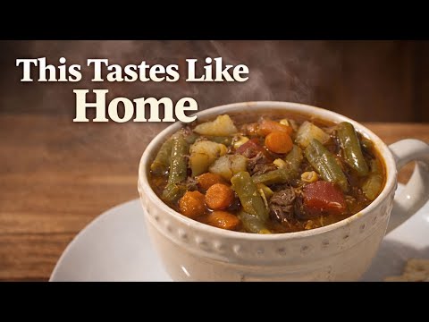 This Beef Vegetable Soup Recipe Tastes Like Home
