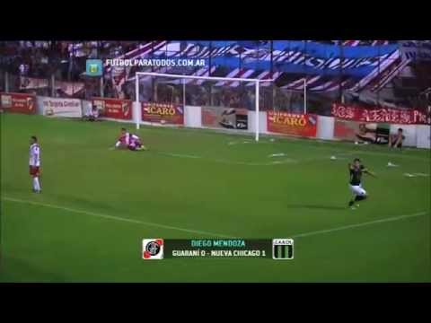 Gol de Mendoza. Guaraní 0 - Chicago 1. Fecha 13. Torneo Primera B Nacional. FPT