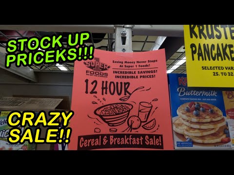 Huge Breakfast Stock Up Haul | Super1 Crazy Sale Finds