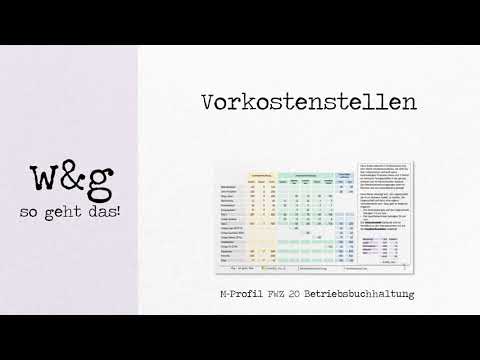 FWZ 20 BAB - #4 Vorkostenstellen