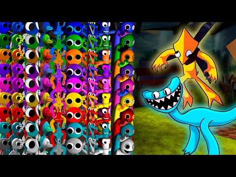 YELLOW & CYAN together Vs All Rainbow Friends All Colors | Friday Night Funkin Mod Roblox