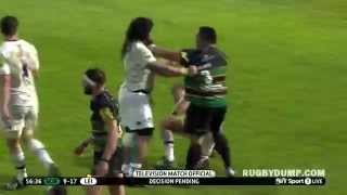 Salesi Ma'afu brutal punch combo on Tom Youngs