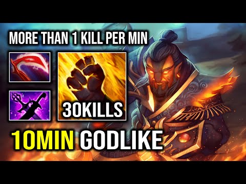 How to Totally Delete Mid Ember Spirit with 10Min Godlike Brutal Sleight of Fist Dota 2