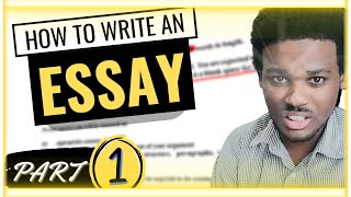 CSEC English A: How to Write an Essay (Persuasive/Argumentative)