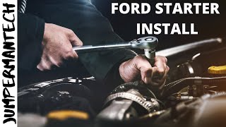 How To Replace A Ford Econoline Starter (Ford Econoline Van) Car Starter Installation E150/E250/E350