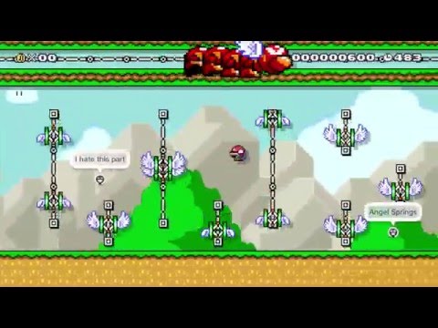 Can you beat Wiggler in a Race?2 by Guscha - Super Mario Maker - No Commentary 1AD 1AE