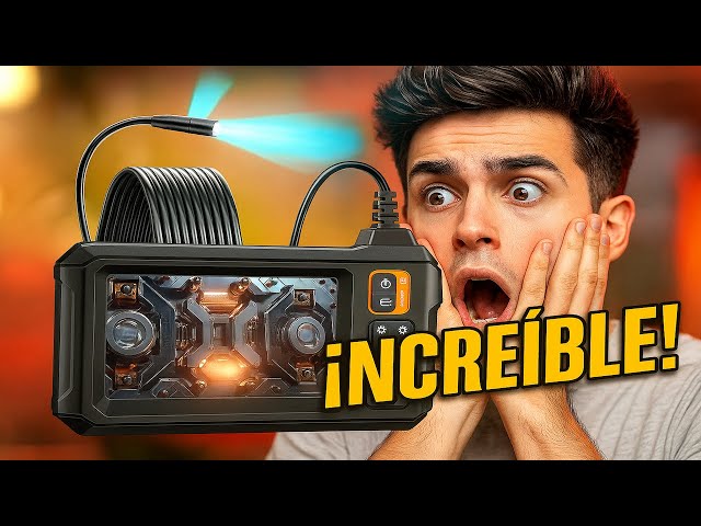 Vídeo relacionado con B Baosity Industrial Cámara de Inspección Endoscópica Pantalla a Color 1280x720p IP67 Impermeable Lente de 70 Grados con Luz LED Adecuada para, Cable Duro de 3.9 mm y 5 m.