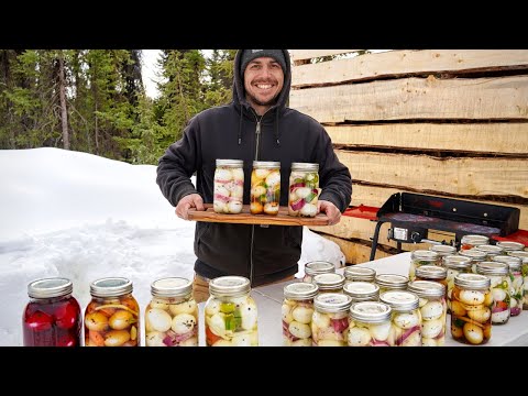 Pickling 350 Eggs | Preserving Food for Winter in Alaska