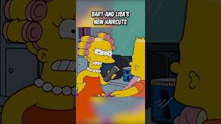 Bart and Lisa's new haircuts