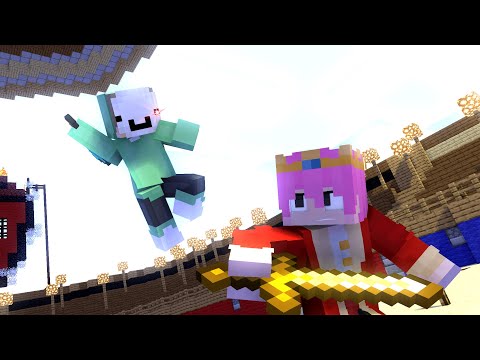 Minecraft Fight Animation - Dream vs Techoblade