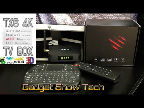 TANIX TX6 Android TV BOX Allwinner H6 4+32GB Unboxing Setup google play Setup