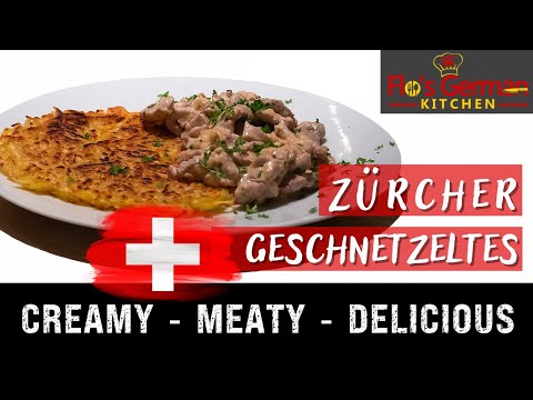 🇨🇭✨ Creamy Zurich-Style Pork: Swiss Classic with a Twist! 🥩🍷🥔