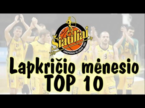 BC "Šiauliai" Top-10 (2015 m. lapkritis)