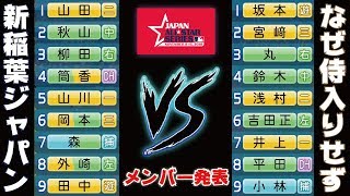 検証今日発表された日米野球侍ジャパンより落選&辞退組の方が強い説について…パワプロ2018