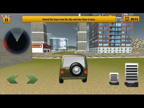 US Army Car Transport Simulator 2019 - 4x4 Army Truck Games - Android Gameplay FHD #2