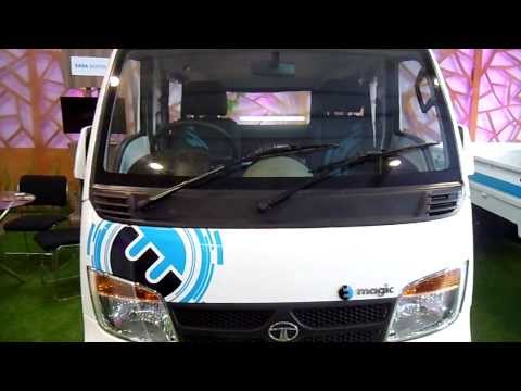 Tata E Magic Electric Vehicle inside Energy Pavilion at 12th Auto Expo 2014 Greater Noida