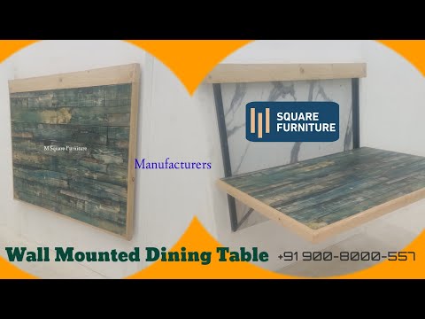Foldable wall mounted dining table