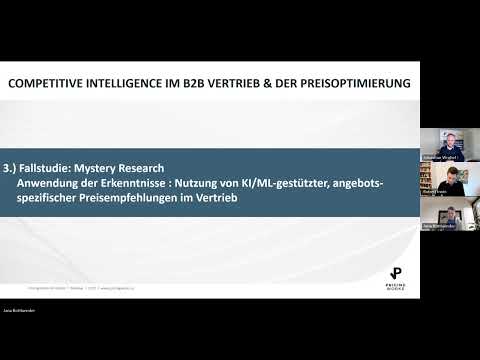Mystery Research - Nutzung von KI/ML gestützter, angebotsspezifischer Preisempfehlung im Vertrieb