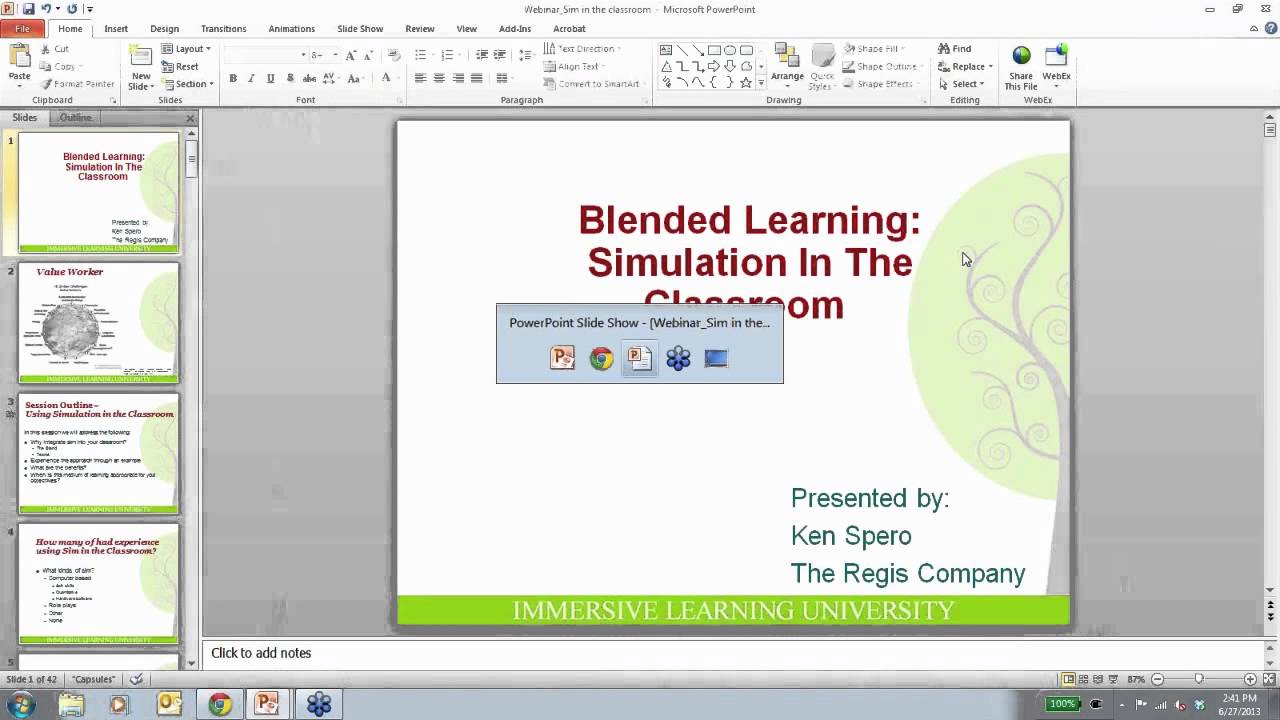 Blended Learning Simulation in the Classroom: Building Decision-Making Capacity (Ken, NexLearn Webinar)