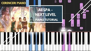aespa 에스파 - Next Level | PIANO TUTORIAL + PIANO SHEET