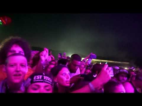 Phem and Machine Gun Kelly on stage at E.S.T festival