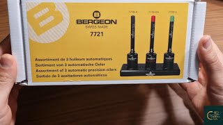 Bergeon 7721 Assortment of 3 automatic precision oilers