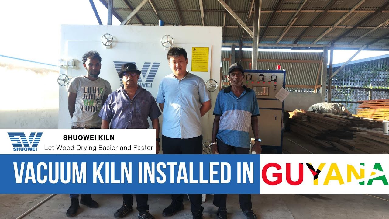 Crabwood Dried to 6–8% in 5 Days | HF Vacuum Kiln Installation in Guyana | Shuowei Kiln