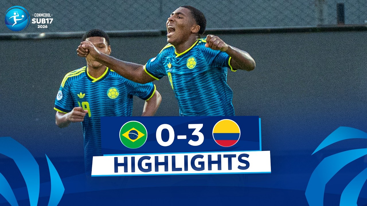 Brazil U17 vs Colombia U17 Highlights