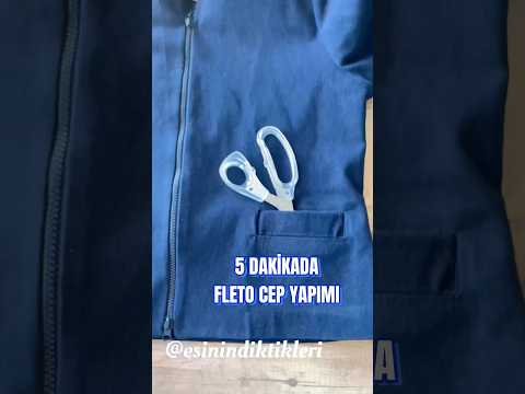 EN KOLAY FLETO CEP YAPIMI #fletocep#dikiş#sewing