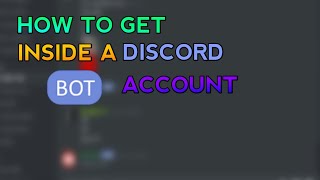 How to get inside a BOT ACCOUNT || Monifire
