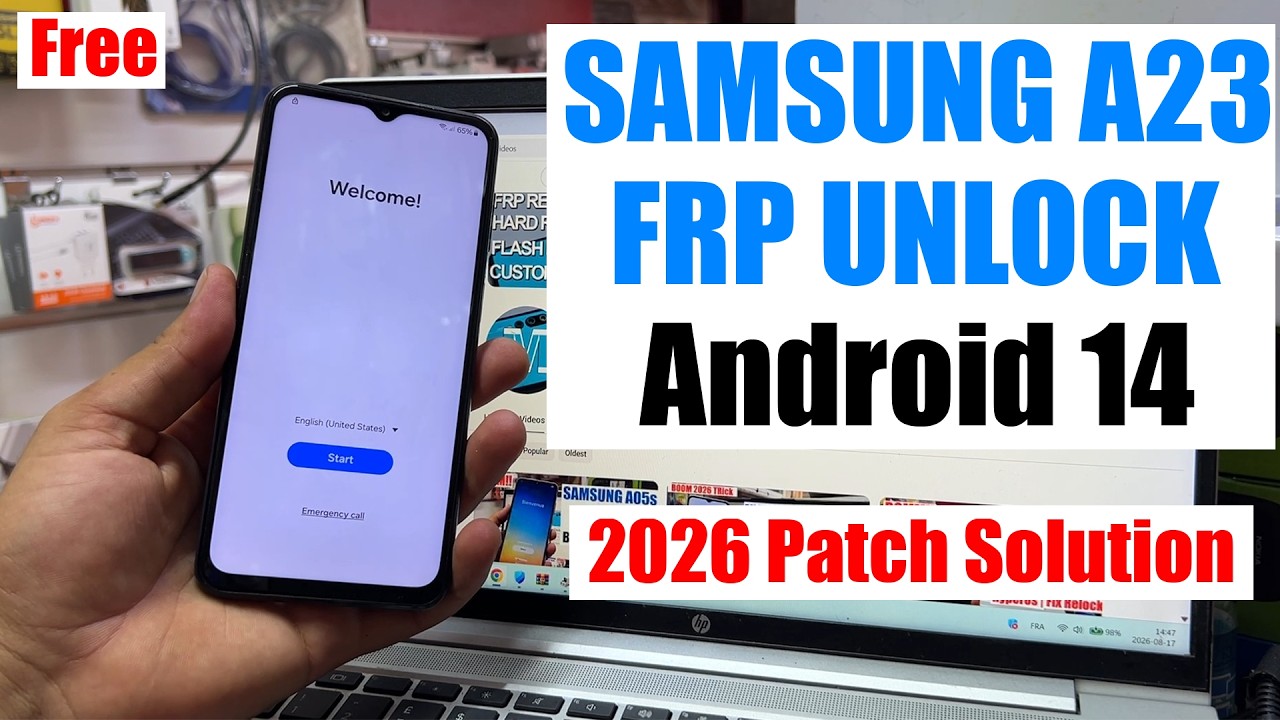 Samsung A23 FRP Bypass 2026 Android 14 |BIT E | Remove google account A23 SM A235F | Samsung A23 FRP