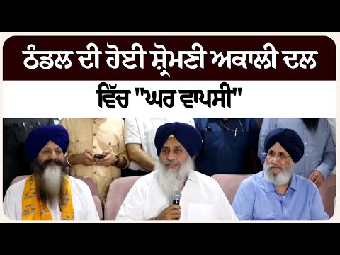 ਠੰਡਲ ਦੀ ਹੋਈ ਸ਼੍ਰੋਮਣੀ ਅਕਾਲੀ ਦਲ ਵਿੱਚ "ਘਰ ਵਾਪਸੀ"