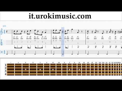 Corso di Mandolino Super Mario Bros - Theme Tablature Tab um-a276