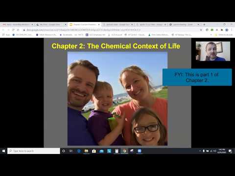 AP Biology Chapter 2, Part 1: The Chemical Context of Life