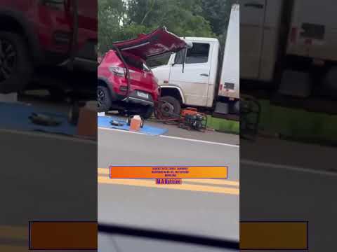 ACIDENTE ENTRE CARRO E CAMINHÃO É REGISTRADO NA BR-135, EM ITAPECURU-MIRIM (MA)