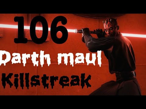 Star Wars Battlefront 2 - 106 Darth Maul Killstreak/Gameplay On Kashyyyk