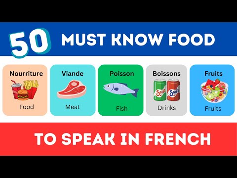 50 French Food Names You Must Know| With pictures #learnfrench
